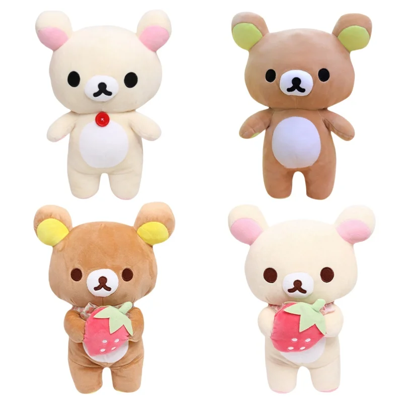 Original Rilakkuma Plush Toys Teddy Bear Peluche Lovely Anime Kawaii Bear Stuffed Doll Bear Rilakkuma Plushies Anime Girl Gifts