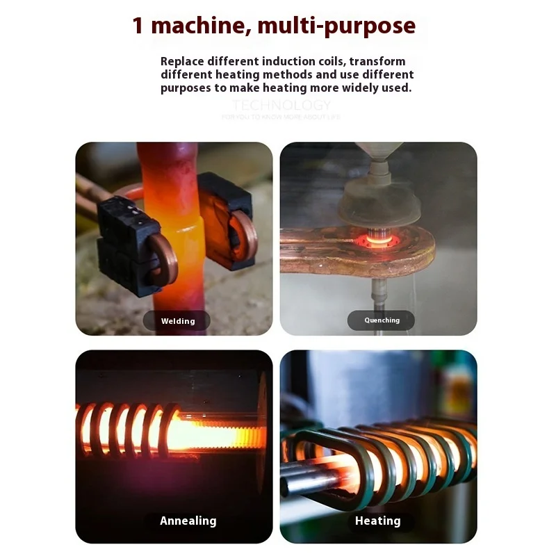 High Frequency Induction Heating Machine, Handheld Electromagnetic Heater Equipment, Small Melting Quenching