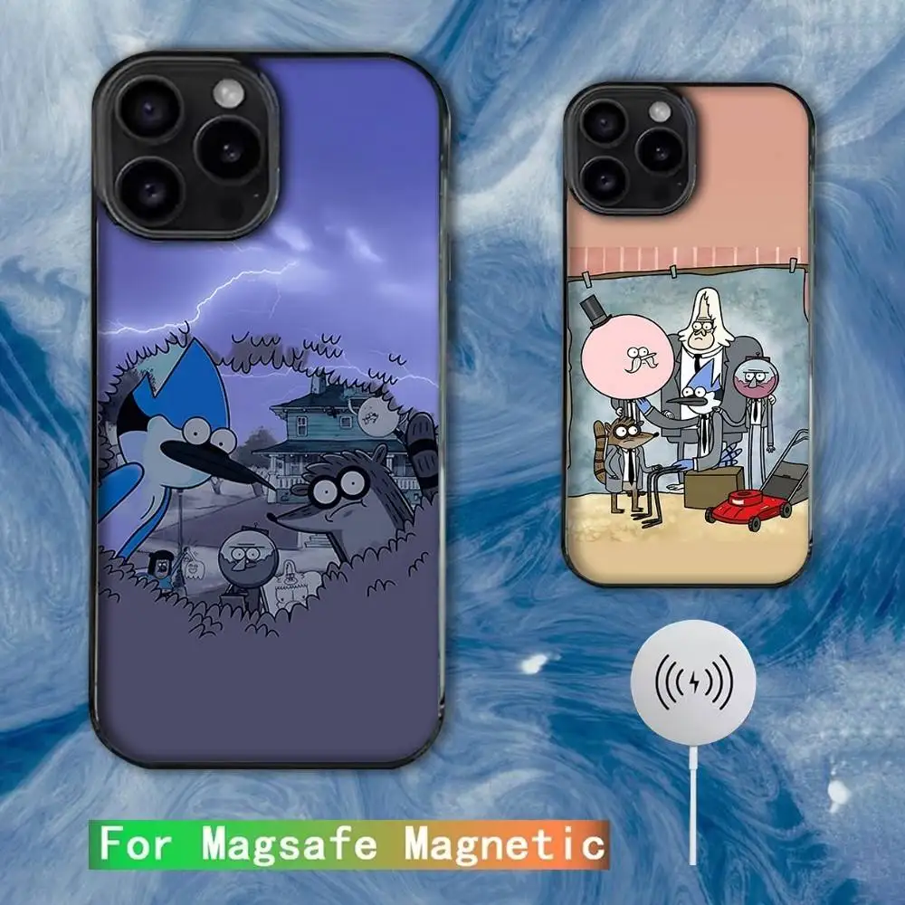 

R-Regular Cartoon Show Phone Case For iPhone 16e,16,15,14,13,12,11,Plus,Pro,Max,Mini Magsafe Magnetic Wireless Charging