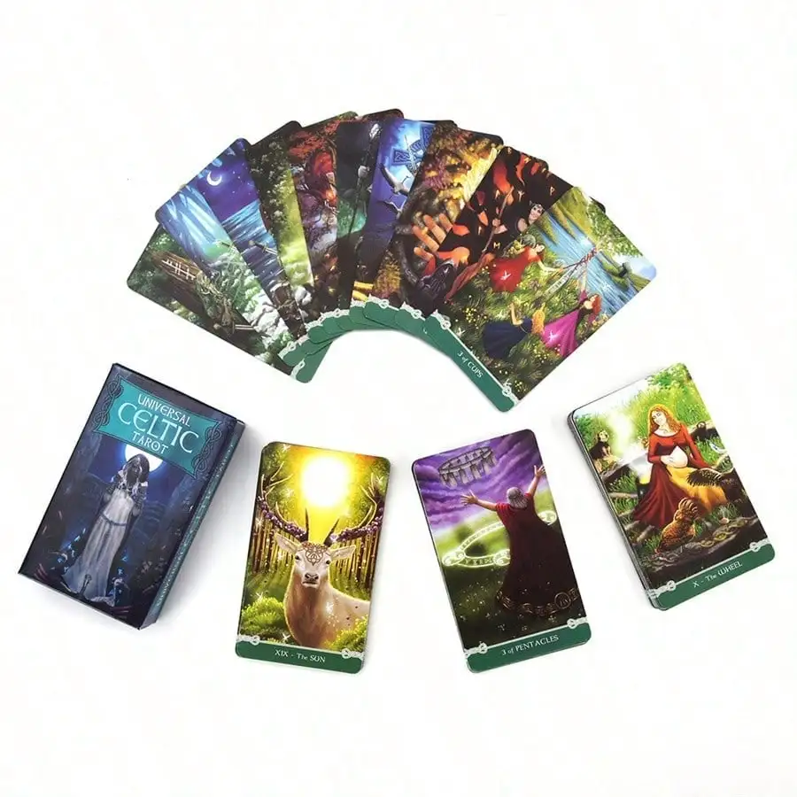 

Universal Celtic Tarot Deck Leisure Party Table Game Fortune-telling Prophecy Oracle Cards
