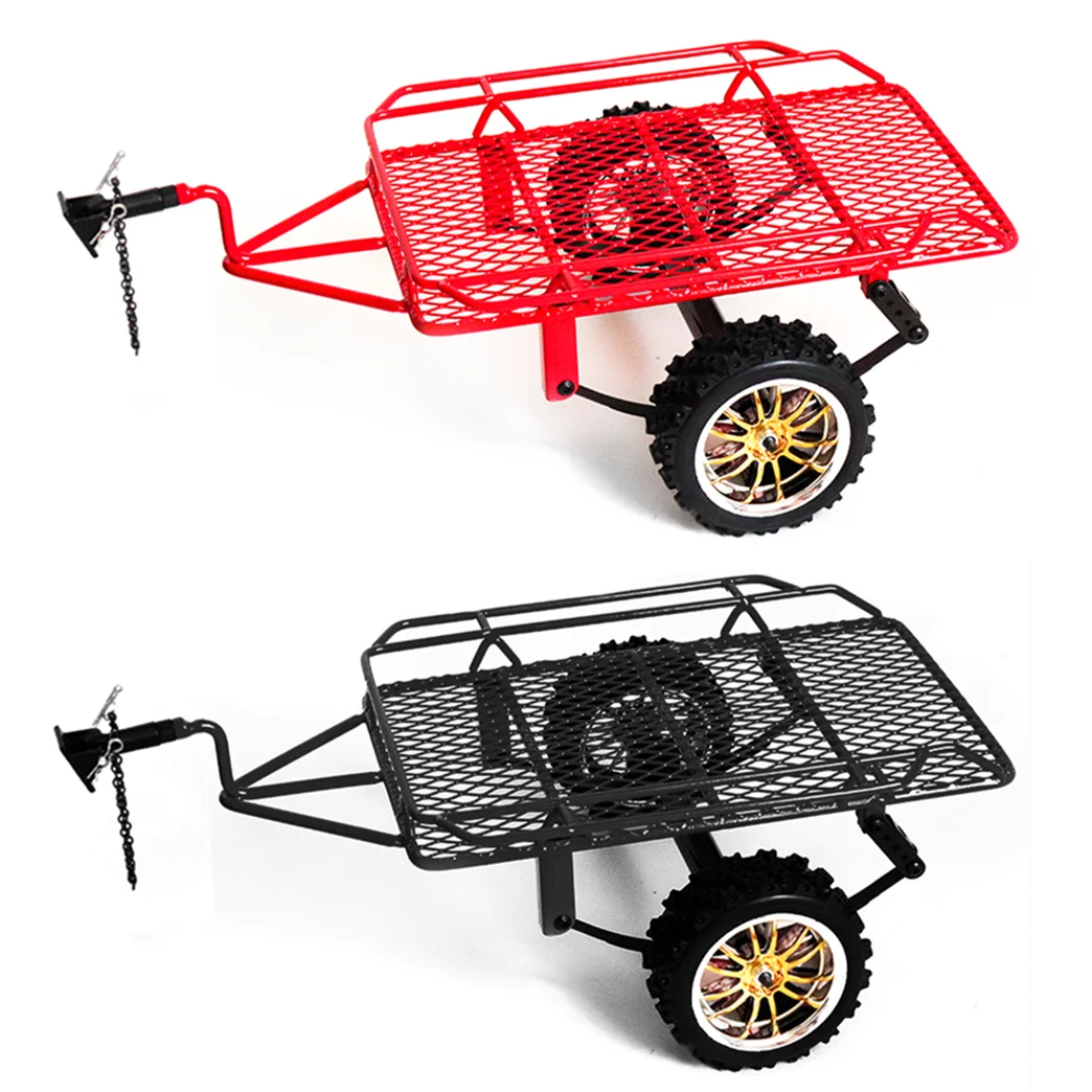 

Металлический прицеп для грузового автомобиля 1/10 RC Crawler Car Axial SCX10 Traxxas Trx4 RC4WD D90 Redcat Tamiya