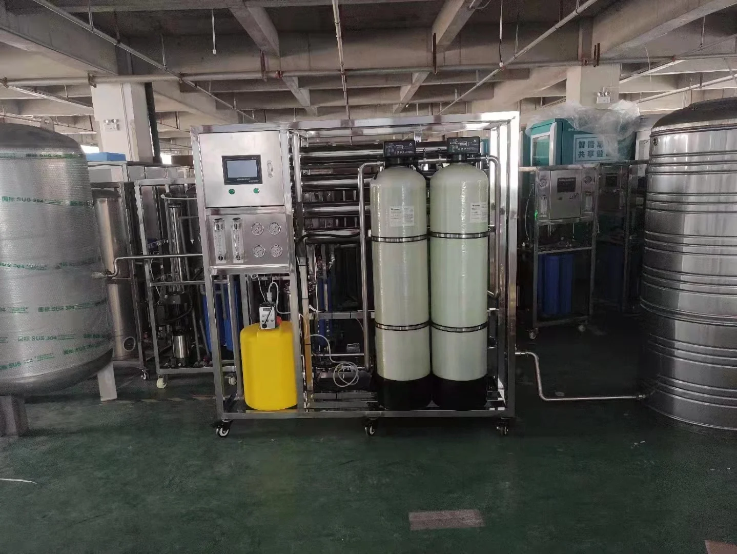 Water desalination equipment, RO reverse osmosis equipment, 250L/H, 500L/H, 1000L/H, 2000L/H.Price contact customer service