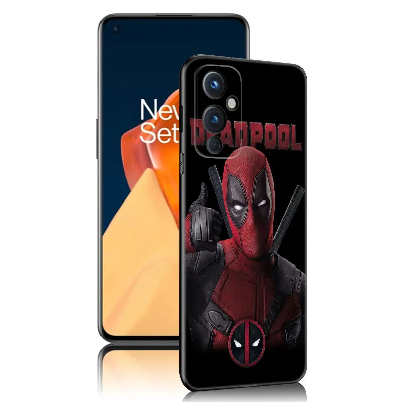 Cool Deadpool Black Silicone Phone Case For OnePlus 9 10 11 12 ACE 2V Pro 9RT 10T 10R Nord CE 2 3 Lite N10 N20 N30 5G