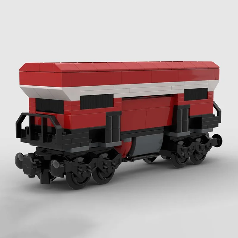 

City Car Model MOC Building Bricks Railroad Bulk Cargo Wagon Modular Technology Children Holiday Gifts Assemble Toys Suit