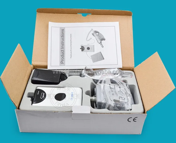Mini den tal معدات المختبرات محرك صغري بدون فرش CV MM-II 50,000 دورة في الدقيقة التحكم في الدواسة قابلة للشحن آلة طحن الأسنان ine