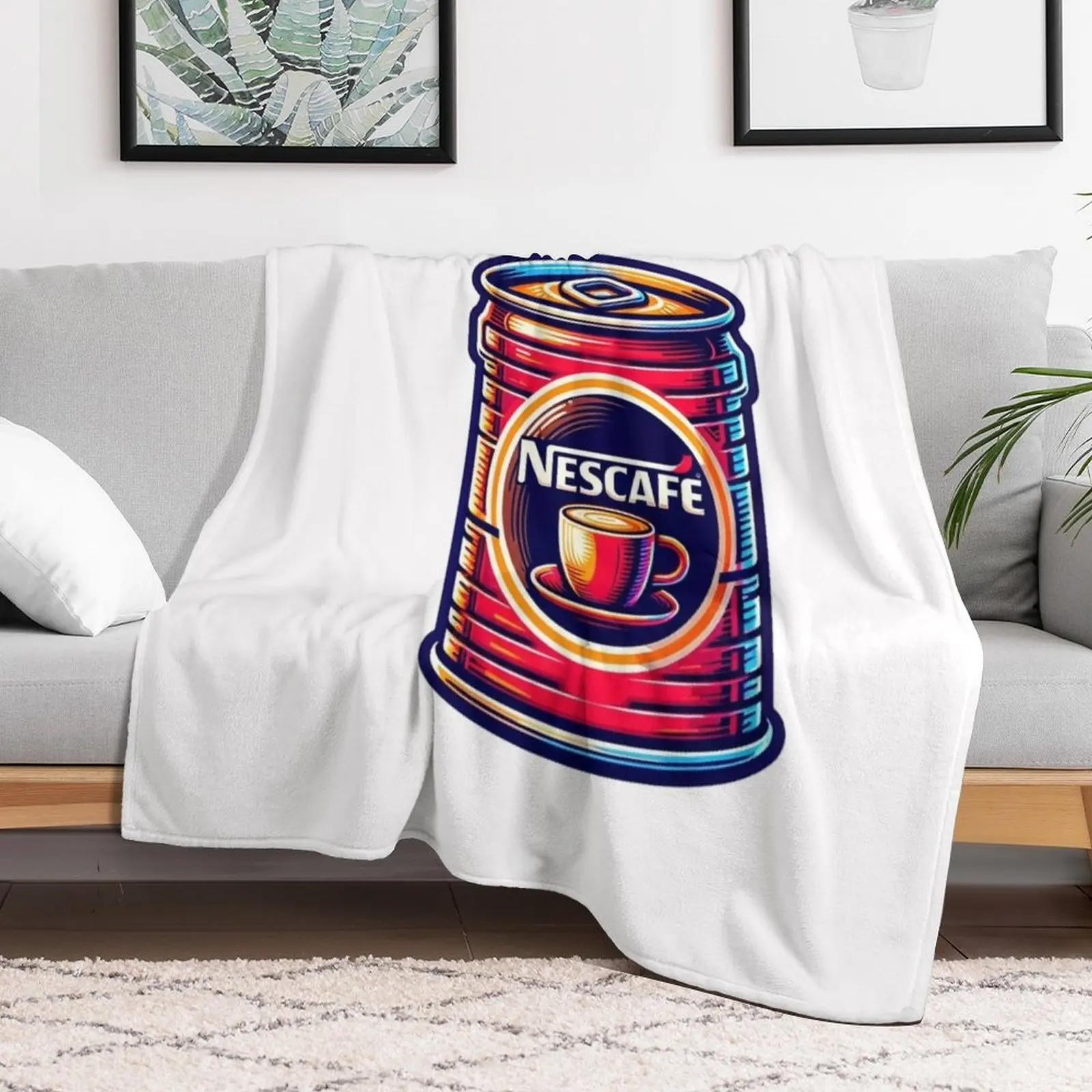 nescafe Throw Blanket Wrinkle Resistant Lightweight Blanket view 2