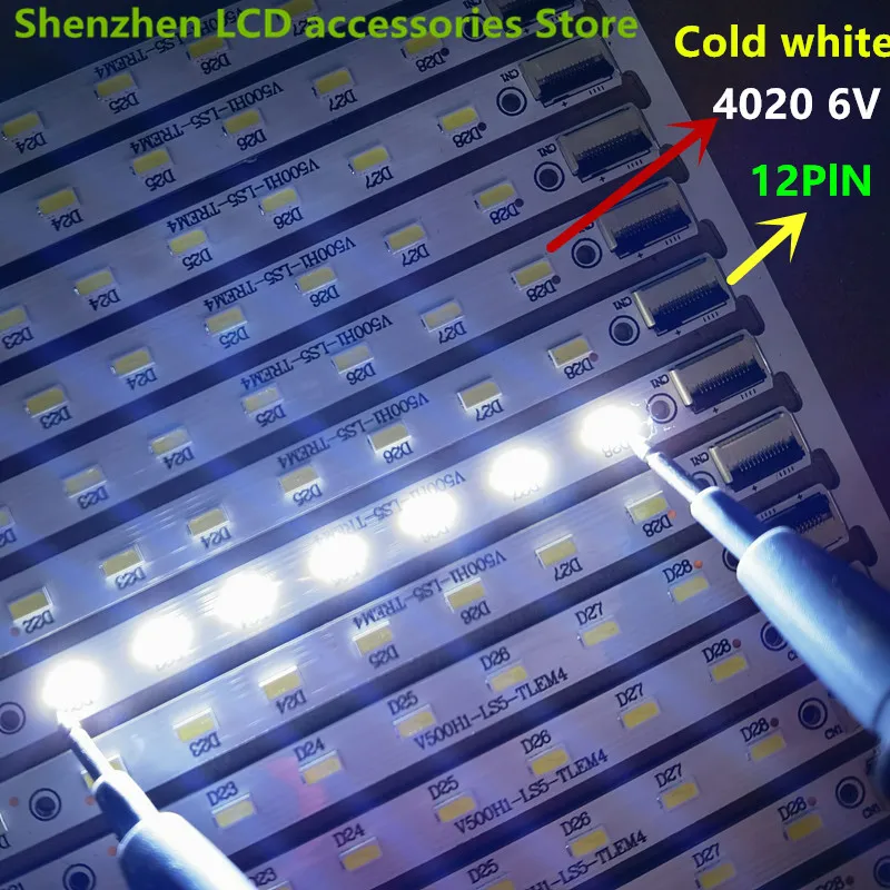 Untuk Lampu Artikel LED Toshiba 50EL300C V500H1-LS5-TLEM4 TREM4 4A-D078708 1 Buah = 28LED 315MM Kiri + Kanan 100% Baru