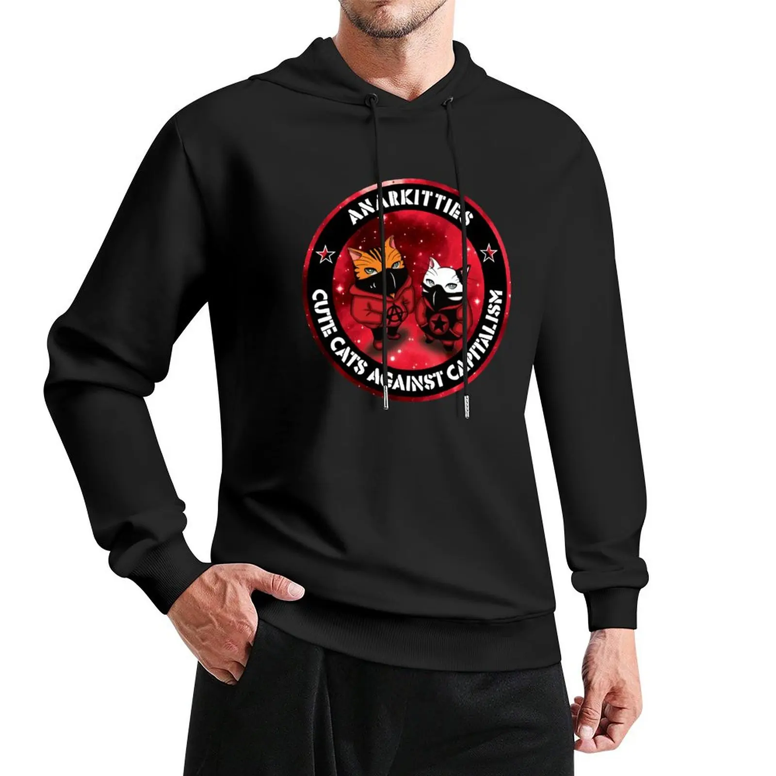 

Anarkitties Pullover Hoodie men wear hoodie for men