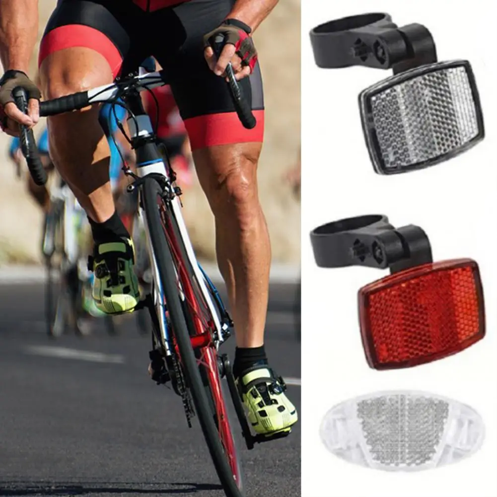 

Night Riding Bicycle Reflector Night Shelf Reflector Reflector Set Spoke Brackets Front Rear Accessories Durable