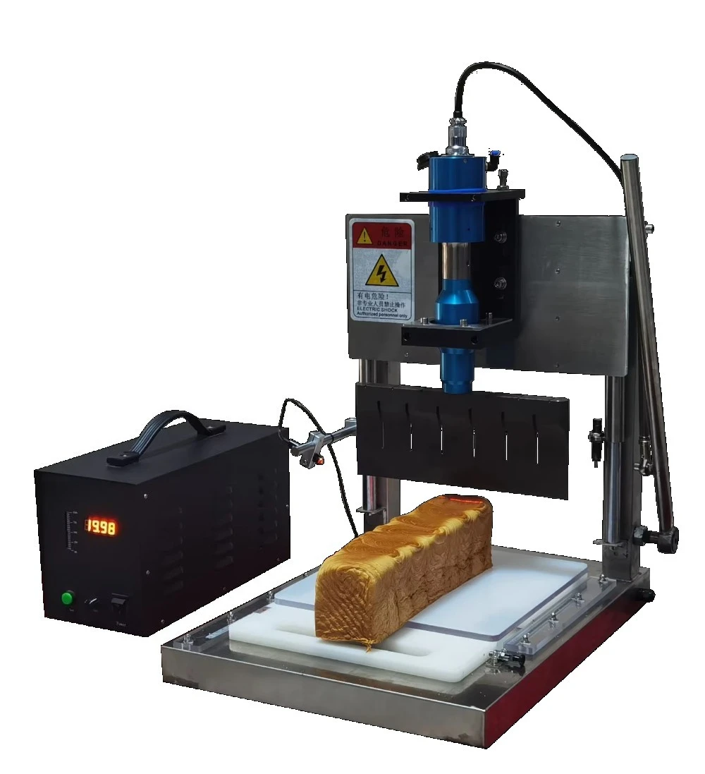 Manual Bread Cheese Cake Slicer Slicing Device Ultrasonic Food Cutting Machine