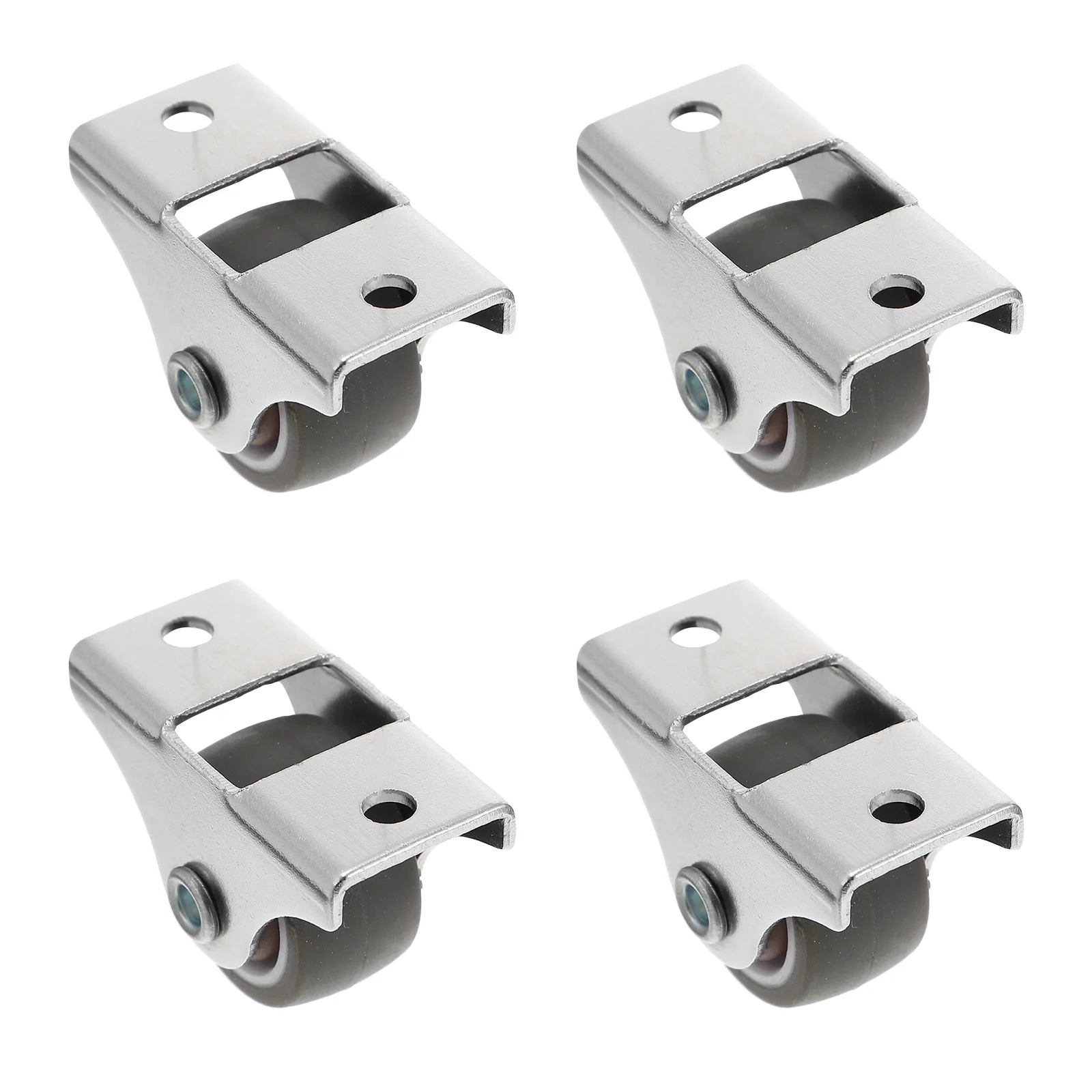 4 Buah Roda Putar Rol Kabinet Roda Kastor Karet untuk Furnitur