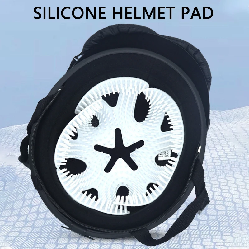 Silicone Helmet Lining Pad, Breathable Shock-Absorbing Cycling Helmet Comfort Pad, Washable Helmet Replacement Lining