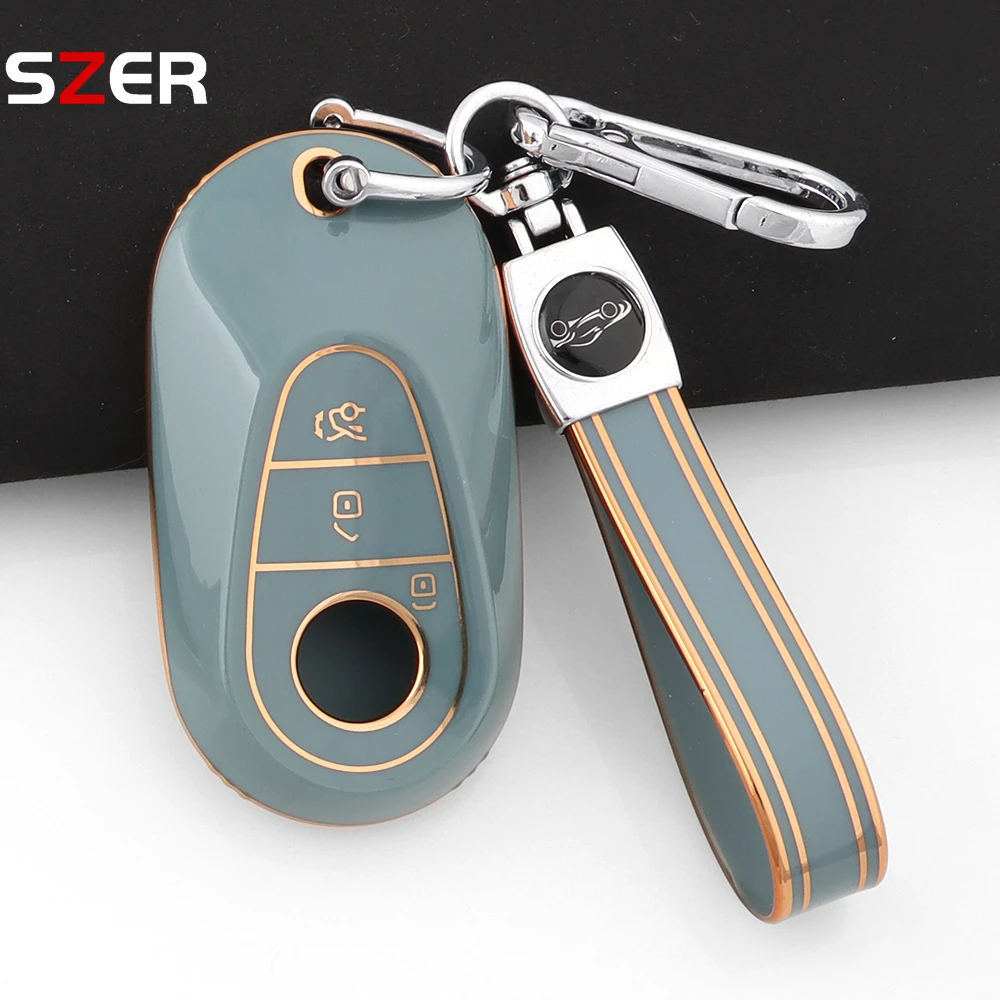 Für Mercedes Benz CLE GLC EQS EQE C E S Klasse W206 W214 W223 C236 X254 TPU Autoschlüsselanhänger Hülle Zubehör