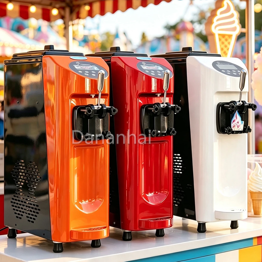 Portable Packing 30*72*80CM Commercial Soft Serve Ice Cream Machine Single Flavor Maker For Resellers Wholesale
