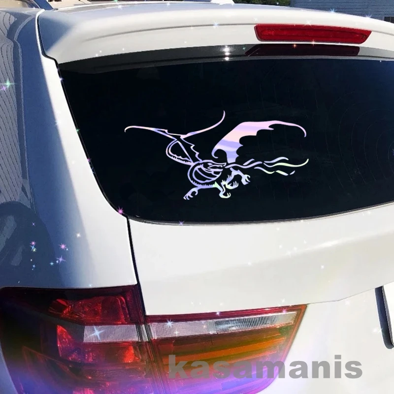 Middle Earth Dragon Vinyl Sticker Car Window Bumper Decor, Tolkien LOTR Smaug Laptop Decals for MacBook Air/Pro Decoration
