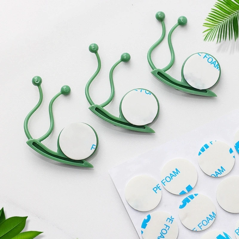 10Pcs Plant Climbing Wall Clip Invisible Wall Vine Fixture Wall Sticky Hook