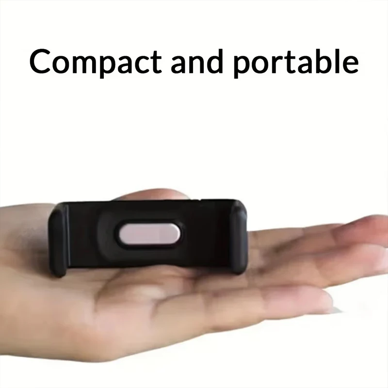1pc Black Mini Car Air Vent Phone Holder, Compact Portable Clip Mount