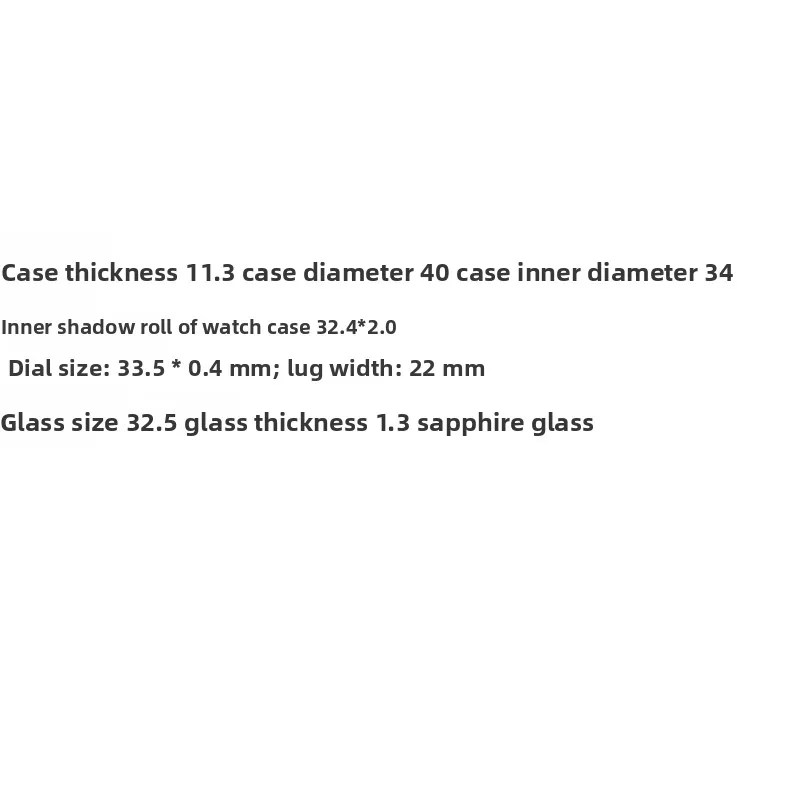 حافظة ساعة ميكانيكية من زجاج الياقوت 40 ملم 304 ملحقات الساعة لحركة NH35