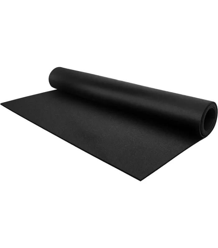 Thick Tough Rubber Flooring Roll | Flexible Recycled Rubber Floor Mats for Home Gym | Heavy Duty Rubber Mat