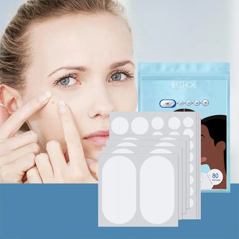 5 Maten 80 Stks/set Hydrocolloïde Verbanden Voor Acnes Puistje Huid Puistjes Breakouts Verwijdering Patches Verwijderaars Gezichtskin Lichaamsverzorging