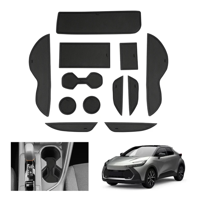 RUIYA do Toyota C-HR Hybrid 2024 2025 Dywanik do drzwi samochodowych Antypoślizgowa nakładka na szczelinę Auto Interior Toyota C-HR 2024 Akcesoria