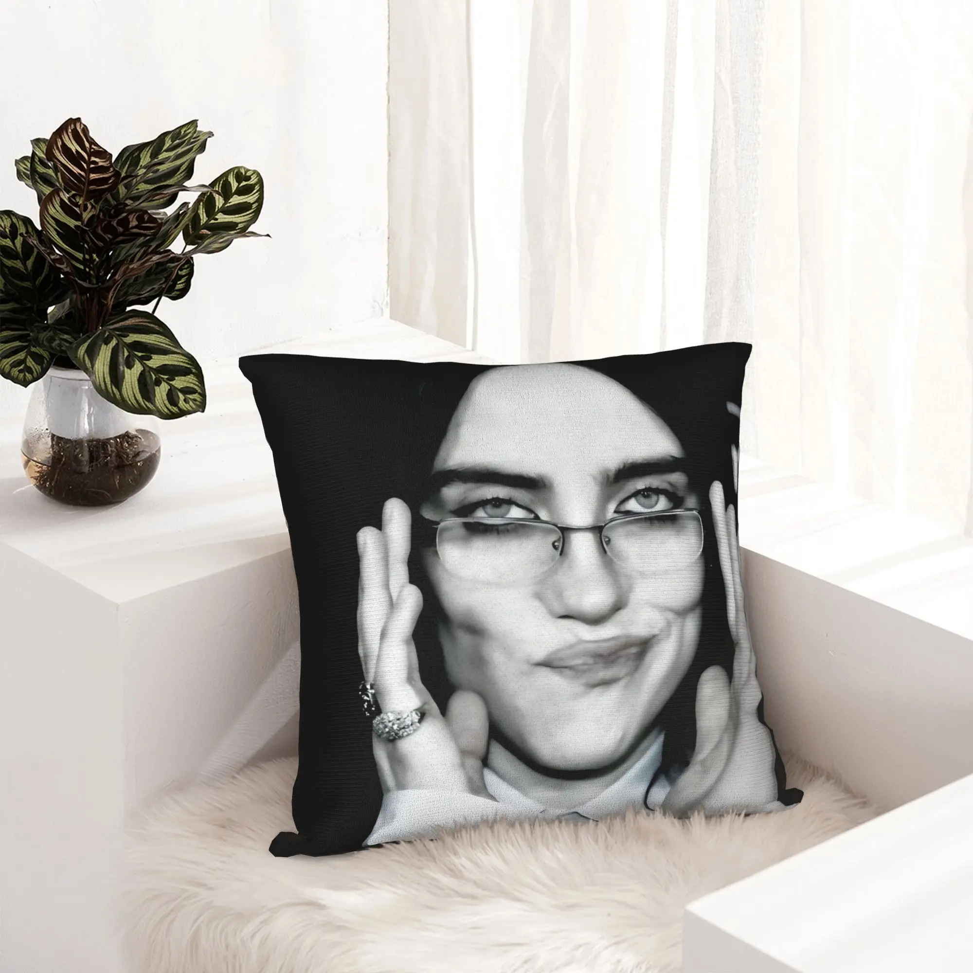 Popular Singer B-Billies Pillowcase Soft Polyester Cushion Cover Decorations  Pillow Case Cover Home Drop Shipping 45*45cm