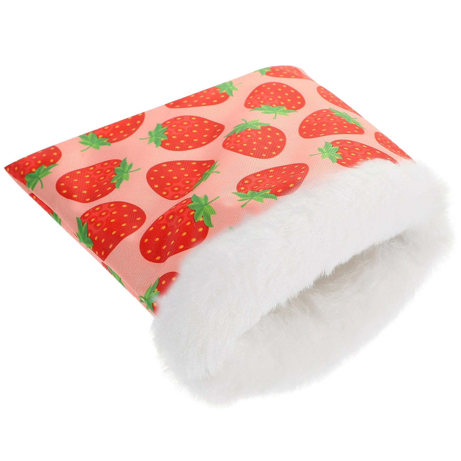 Jaula para hámster, nido cálido, saco de dormir de lana, bolsa oculta para animales pequeños, tela Oxford, accesorios de invierno