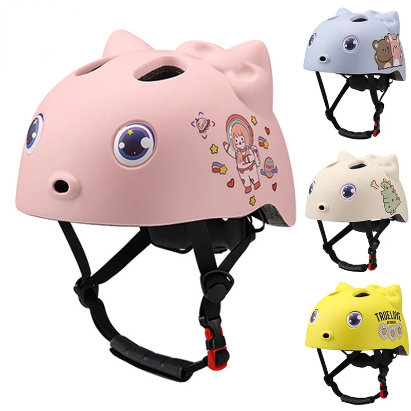 Kids Bicycle Helmets Children Bike Cycling Helmet Animal City Road Bike Headpiece For Boys Girls Outdoor Sports Riding Skating