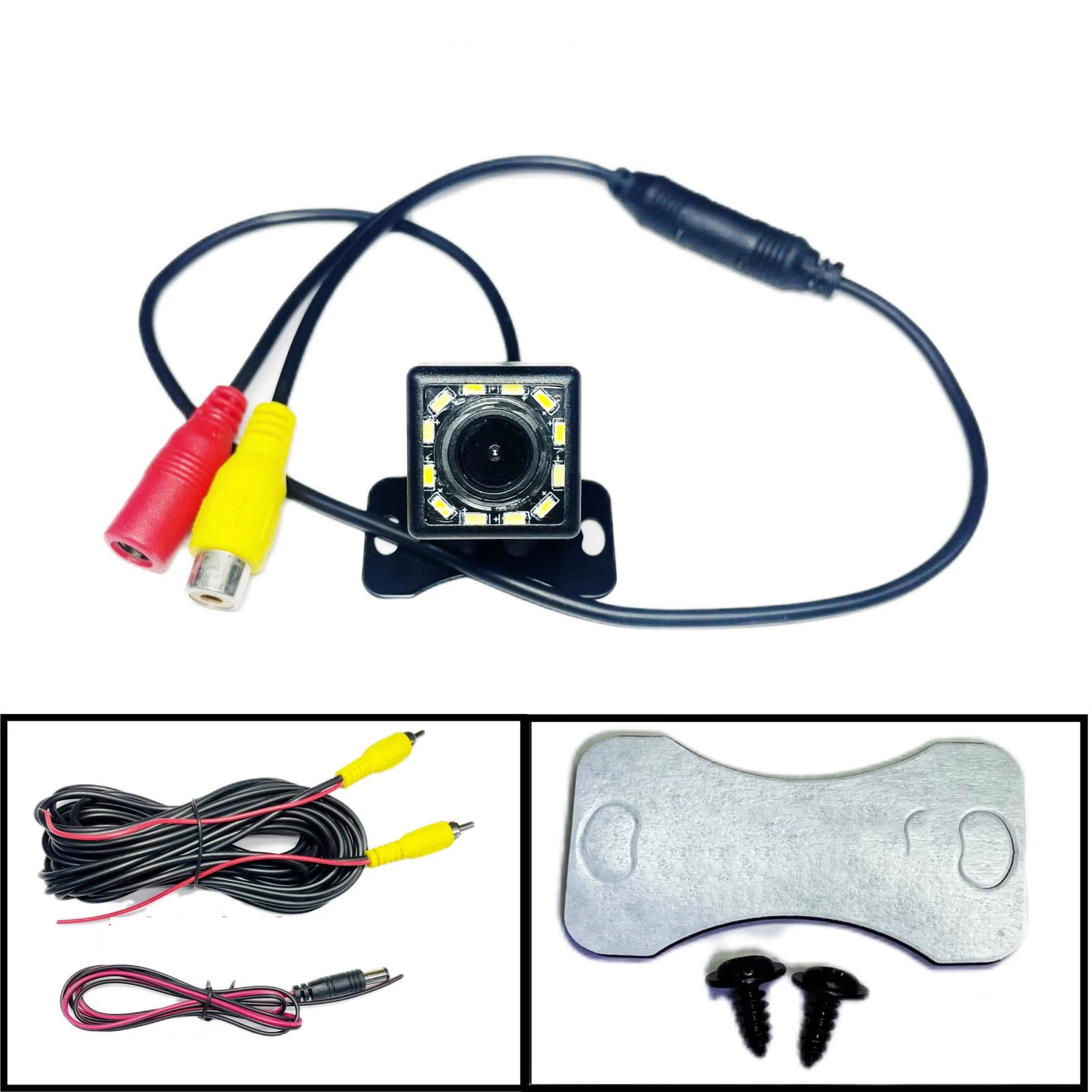 Universal External High-Definition CCD Full-Color 12LED High-Definition Night Vision Reversing Camera for Reversing images 170 D