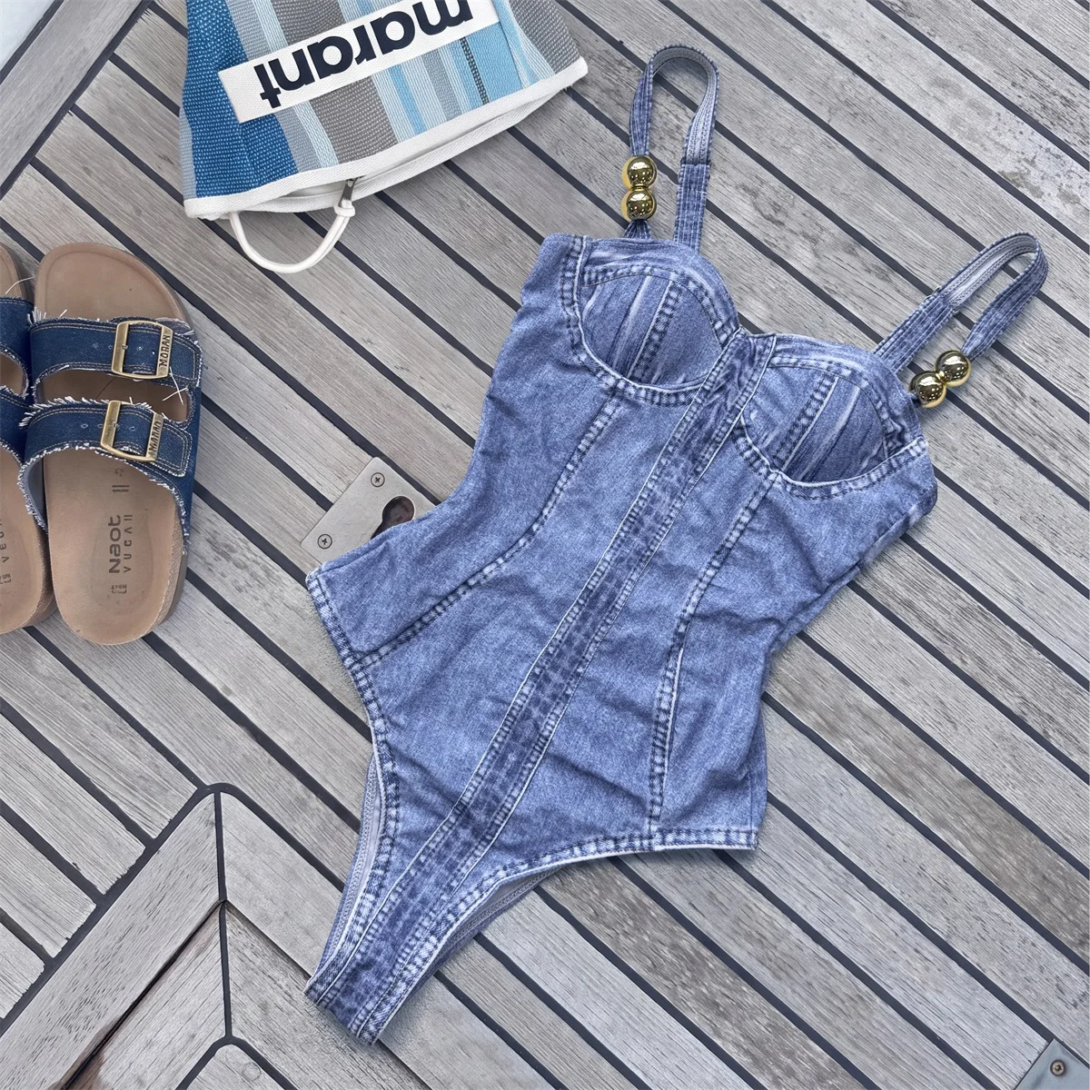 Gurt-Badeanzug für Damen, Retro-Druck, Badebekleidung, 2026, V-Ausschnitt, Badeanzüge, weiblich, hoch tailliert, Bikinis, Badeanzug, Bodysuit, Strandmode