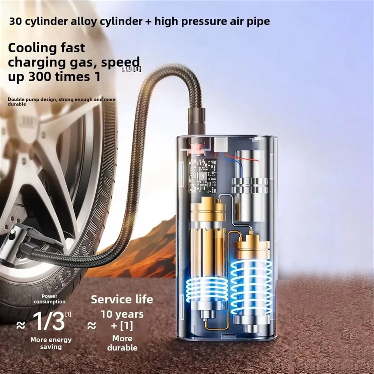 Einzelhandel! Auto Reifen Inflator Pumpe LCD Display Schnelle Inflation Cordless Luftpumpe Tragbare Handheld Luft Kompressor für Auto Fahrrad