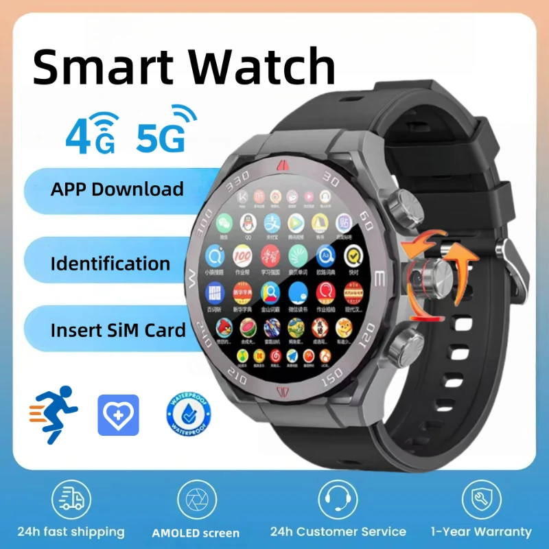 Vp900 novo smartwatch 4g 1.43 polegadas tela amoled navegação gps cartão sim câmera chamada de vídeo à prova dwaterproof água smartwatch novo modelo