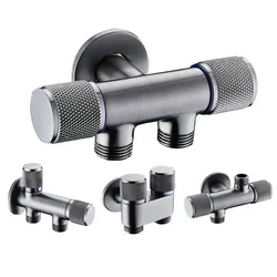 1PC G1/2 Copper Three-Way Filling Angle Valve Wall Mount Multifunction Water Cleaning Sprayer for Bathroom Accessories
