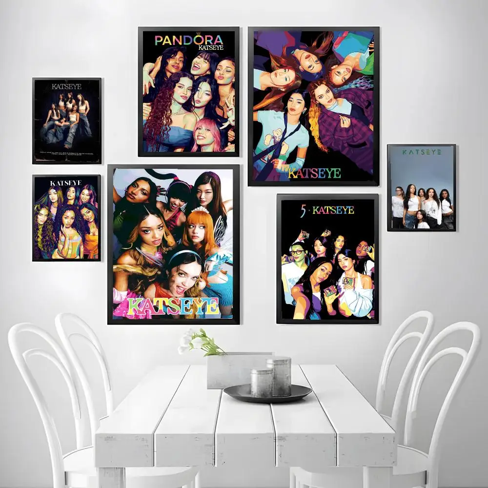 K-KatSeye SINGER Poster Stickers, suitable for game rooms, bedrooms, corridors, home wall art decor, gifts