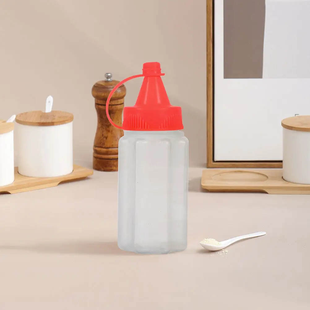 8 Botellas Mini Portátiles Antifugas de PP Reutilizables para Salsas: Ketchup, Miel, Salsa de Soja, Aderezos para Ensaladas