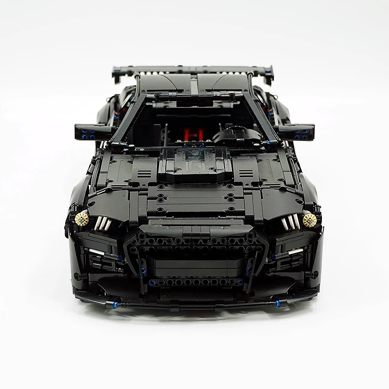 Technical MOC-165802 Black SuperCar Custom Vehicle Model Building Blocks Brick DIY Toys Birthday Christmas Gifts