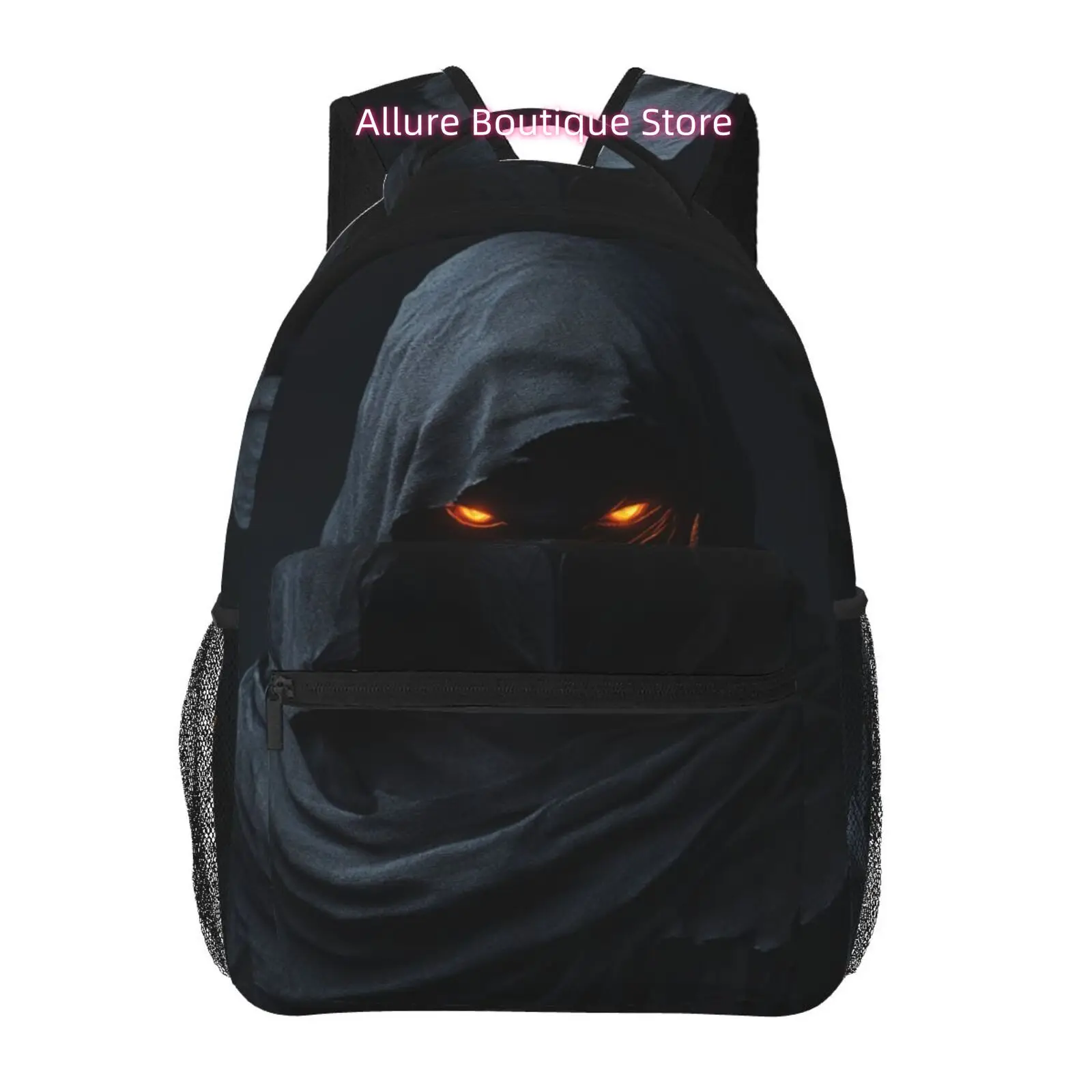 Full-Color Print of Nightly Walker Pattern, Backpack with Shoulder Strap And Waist Protection Design, Fashionable Laptop Ba