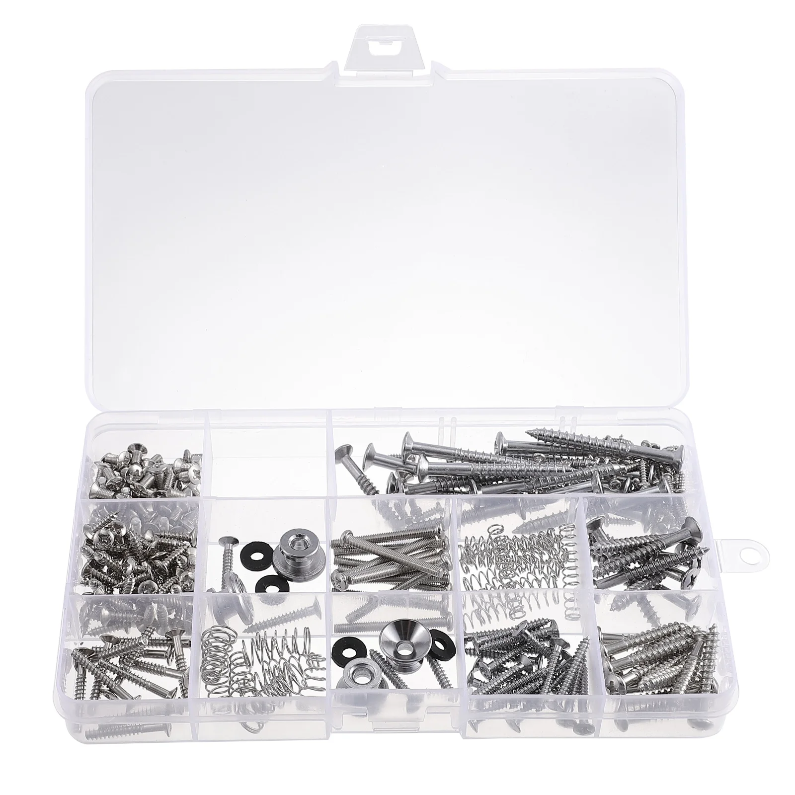 

1 set 1 Set Guitar Screw Kit 9 Screws 2 Strap Buttons Storage Box Guitar Mounting Tool Repair Accessories Electric Guitars Screw