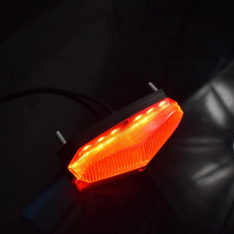 12V-80V Electric Bike Taillights LED Safety Warning Rear Lamp E-scooter E-bike Brake Flasher Light Accessories