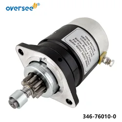 346-76010 Starter Motor 9 Tooth For Tohatsu Mercury Outboard Motor M25C M30C M40C 346-76010-0; 853805A1, 334760100M, 346760100