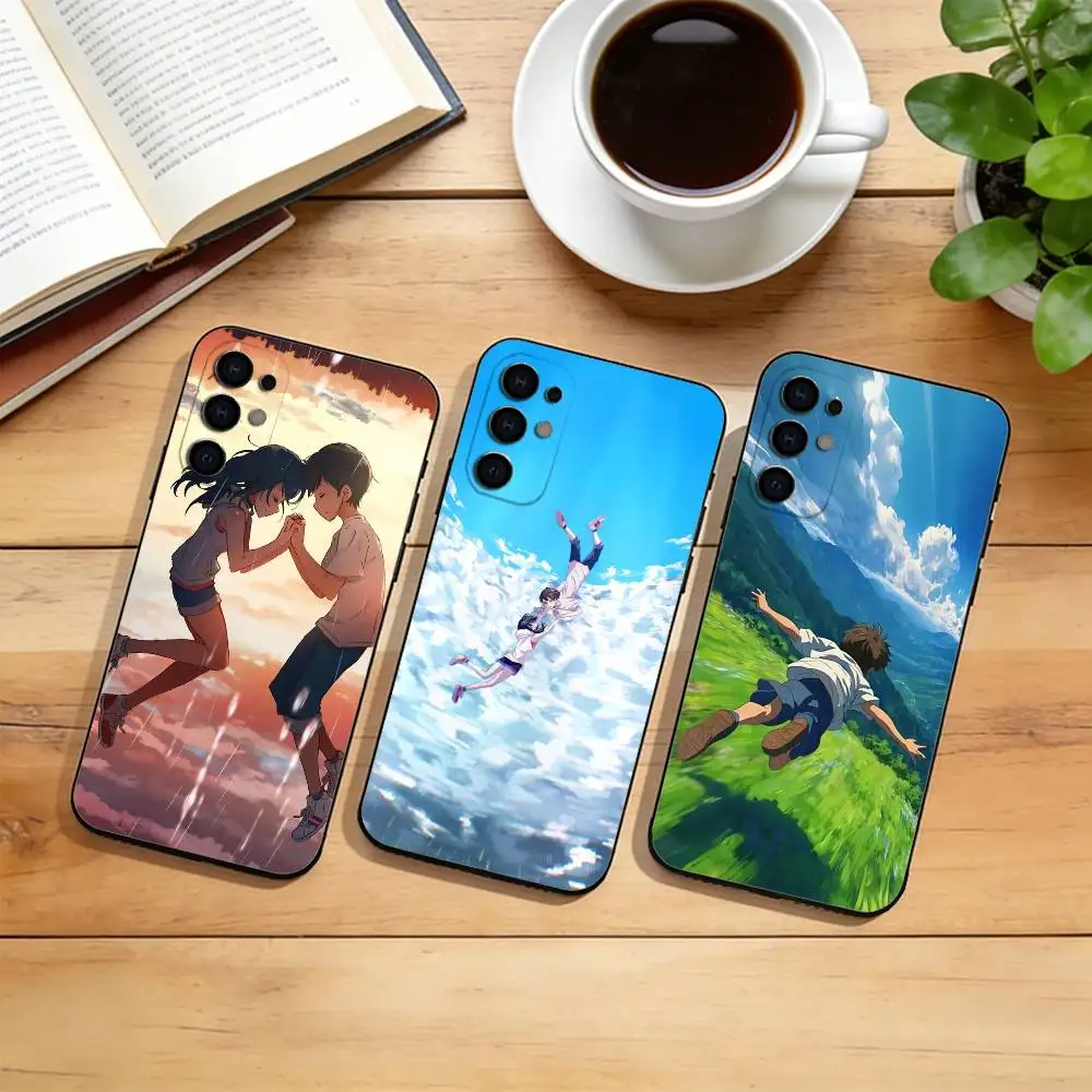 Weathering With You  Phone Case For Samsung S25,S24,S21,S22,S23,S30,Ultra,S20,Plus,Fe,Soft Silicone Black Cover