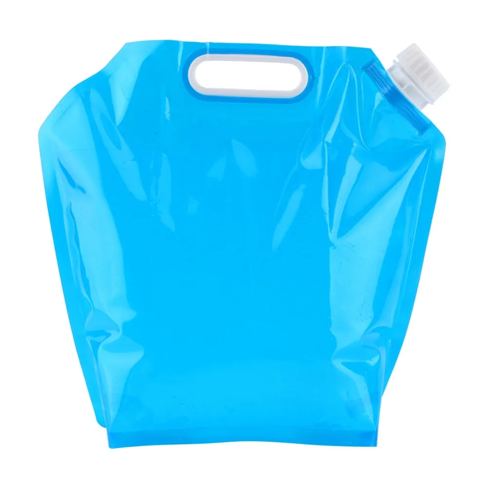 2 Pcs Durable 10L Folding Water Container Portable Blue Collapsible Water Jug Drinking Water Container Hiking