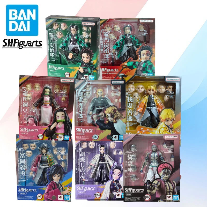 

Фигурка Bandai S.H.Figuarts SHF Demon Slayer Kimetsu No Yaiba: Камадо Танджиро, Ренгоку, аниме-модель