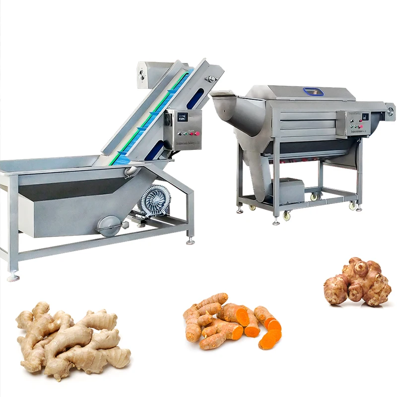 Lonkia Lavadora de patatas fritas y jengibre, cúrcuma, ñame, mandioca, zanahoria, limpieza de patatas dulces, precio de la máquina peladora