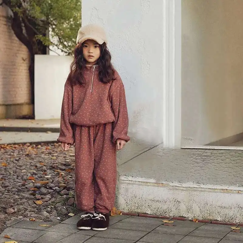 

Комплект детской одежды из 2 предметов для девочек и мальчиков, костюмы с капюшоном, винтажная вафельная повседневная одежда для девочек, наряд