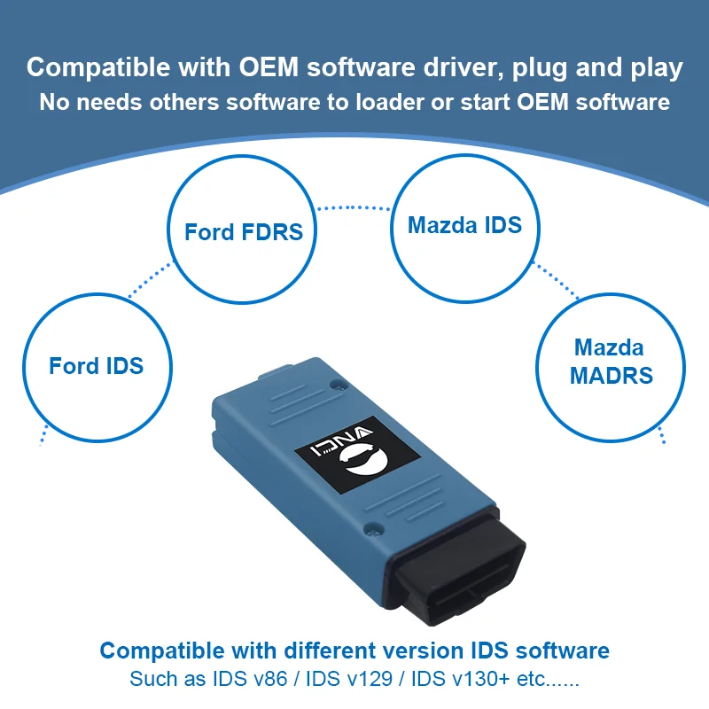 VNCI VCM3 diagnostic inerface for Ford/Mazda, it support CAN FD and compatible with origianl software driver.