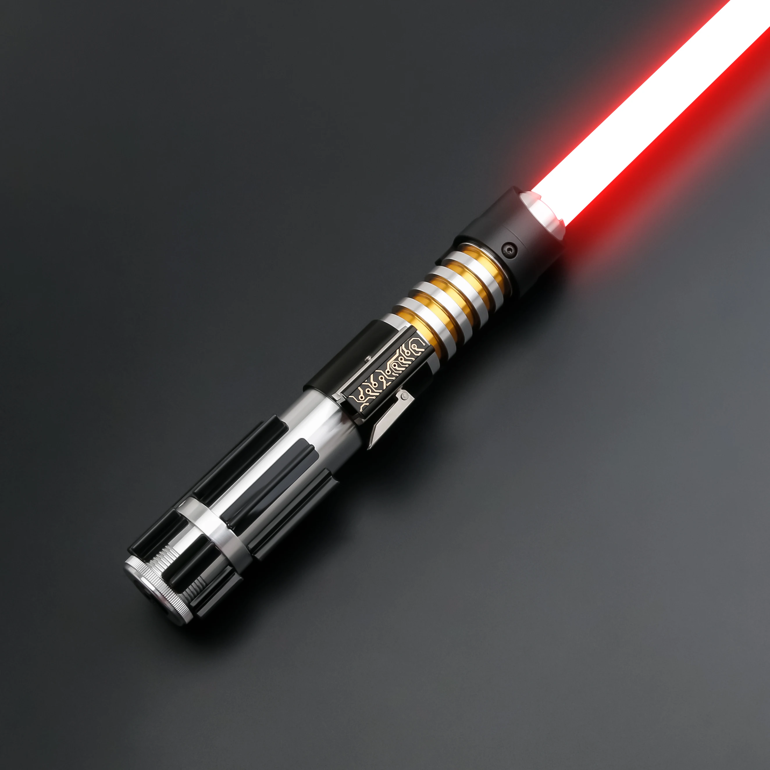 TXQSABER Elzar Sword Mann السلس يجلس القتالية GesturJEDI اللعب السلس سوينغ المعادن Lightsaber قوة توهج ضوء سكاي ووك هدية الليزر