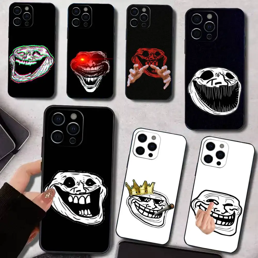 

T-Trollfaces C-Comics Memes Phone Case For iPhone 17,16,15,14,13,12,11 Plus,Pro,Max,XS Silicone Soft Cover