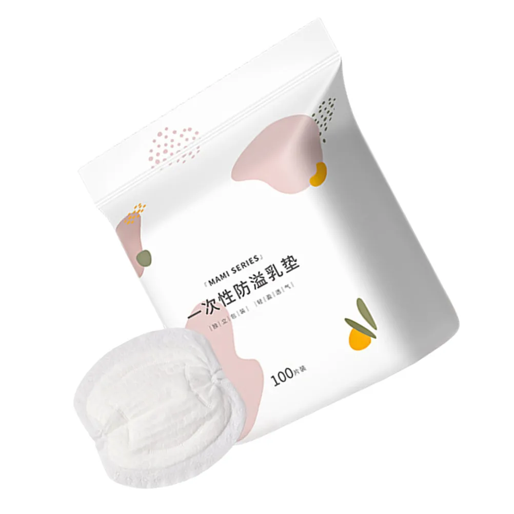 100Pcs Disposable Breast Pads Embossed Waterproof Base Film Soft Non-Woven Nursing Mat Comfortable Dry Clean