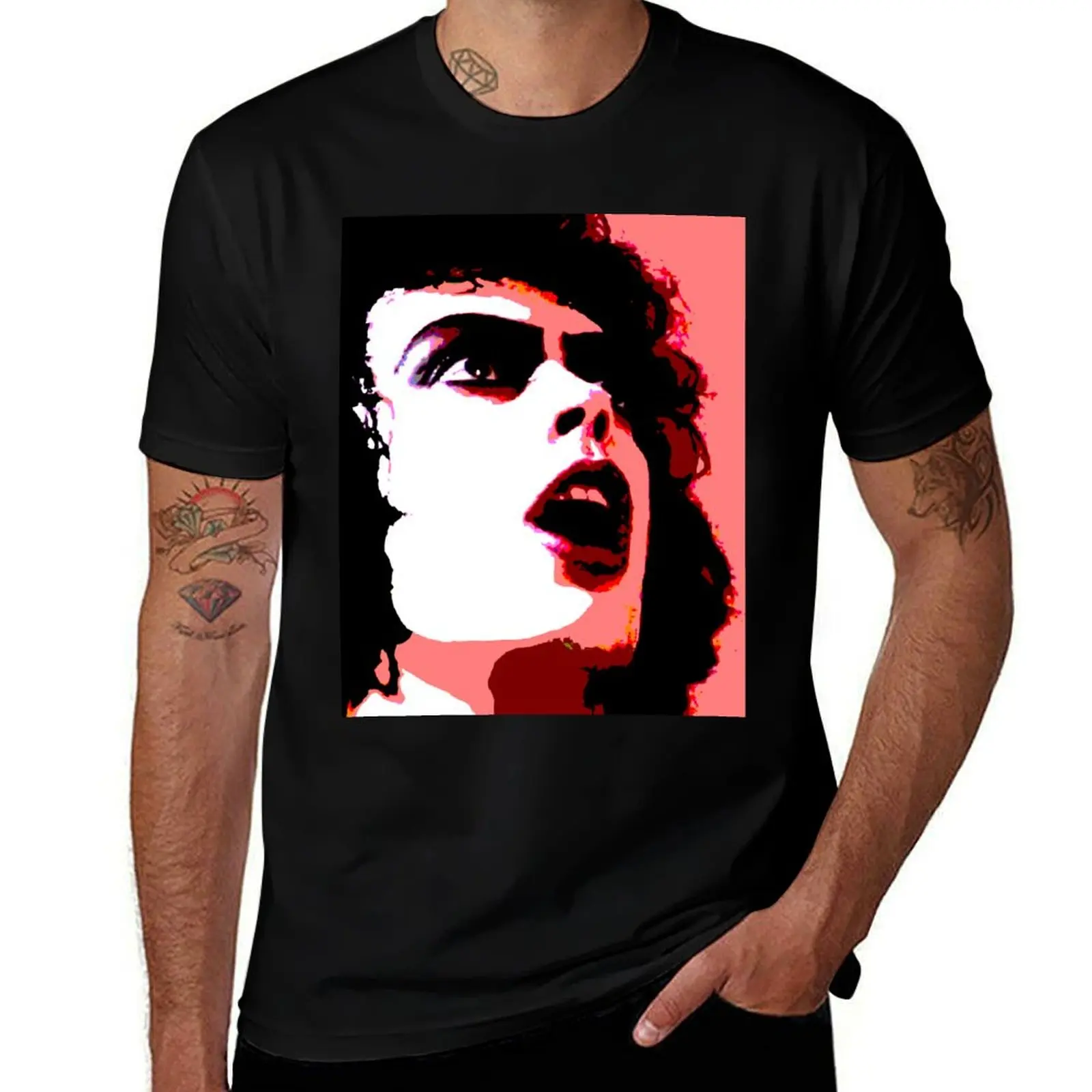 

Frank N Furter Andy Warhol T-Shirt blanks plus size men clothing